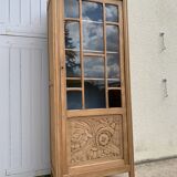 Art deco glass-glazed parisian wardrobe