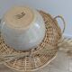 Large vintage stoneware salad bowl