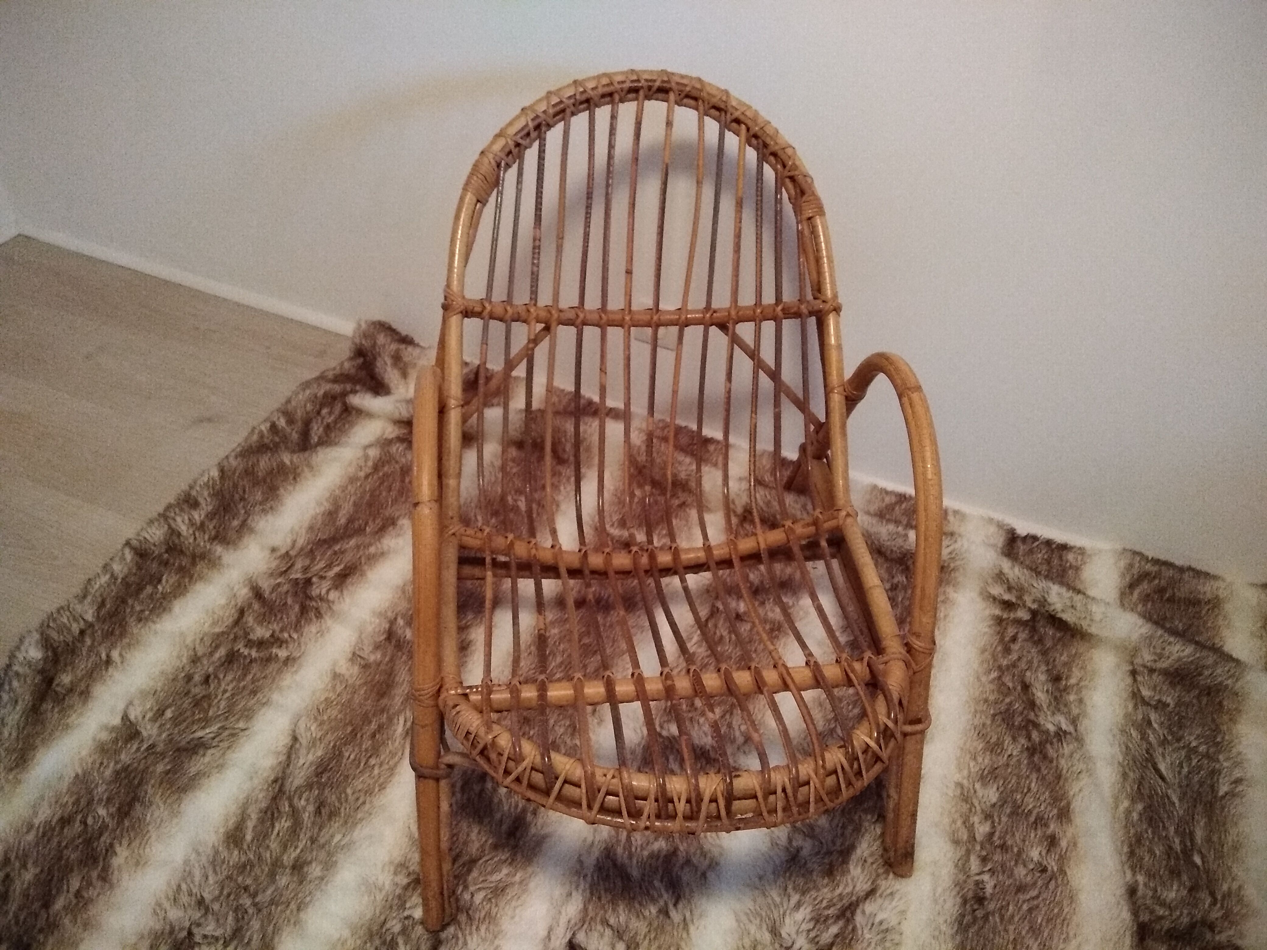 Scandinavian rattan chair