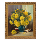 Henri Joseph Pauwels (1903–1983). Nature morte avec chrysanthèmes.