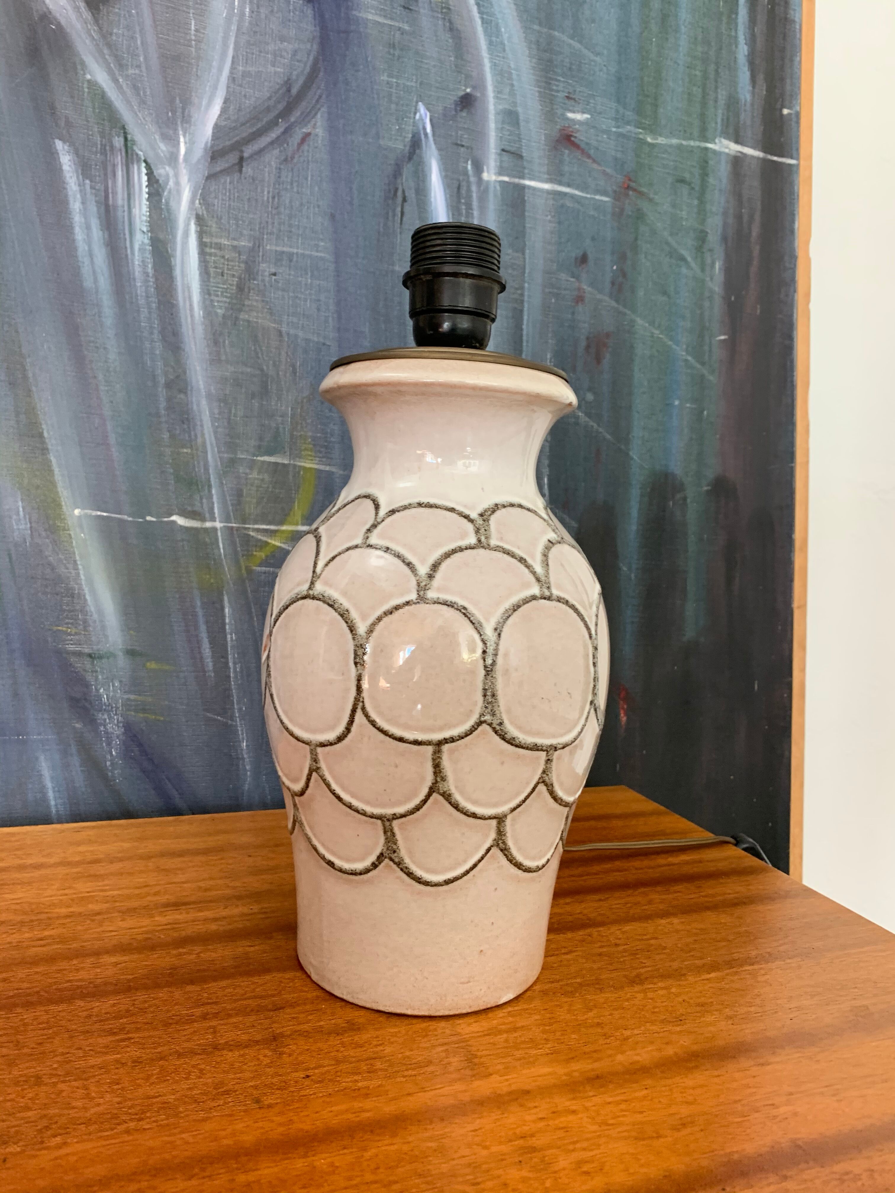 Vintage ceramic lamp foot