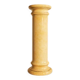 Vintage glazed ceramic pedestal column, marbled onyx & marble effect display stand, 20th century