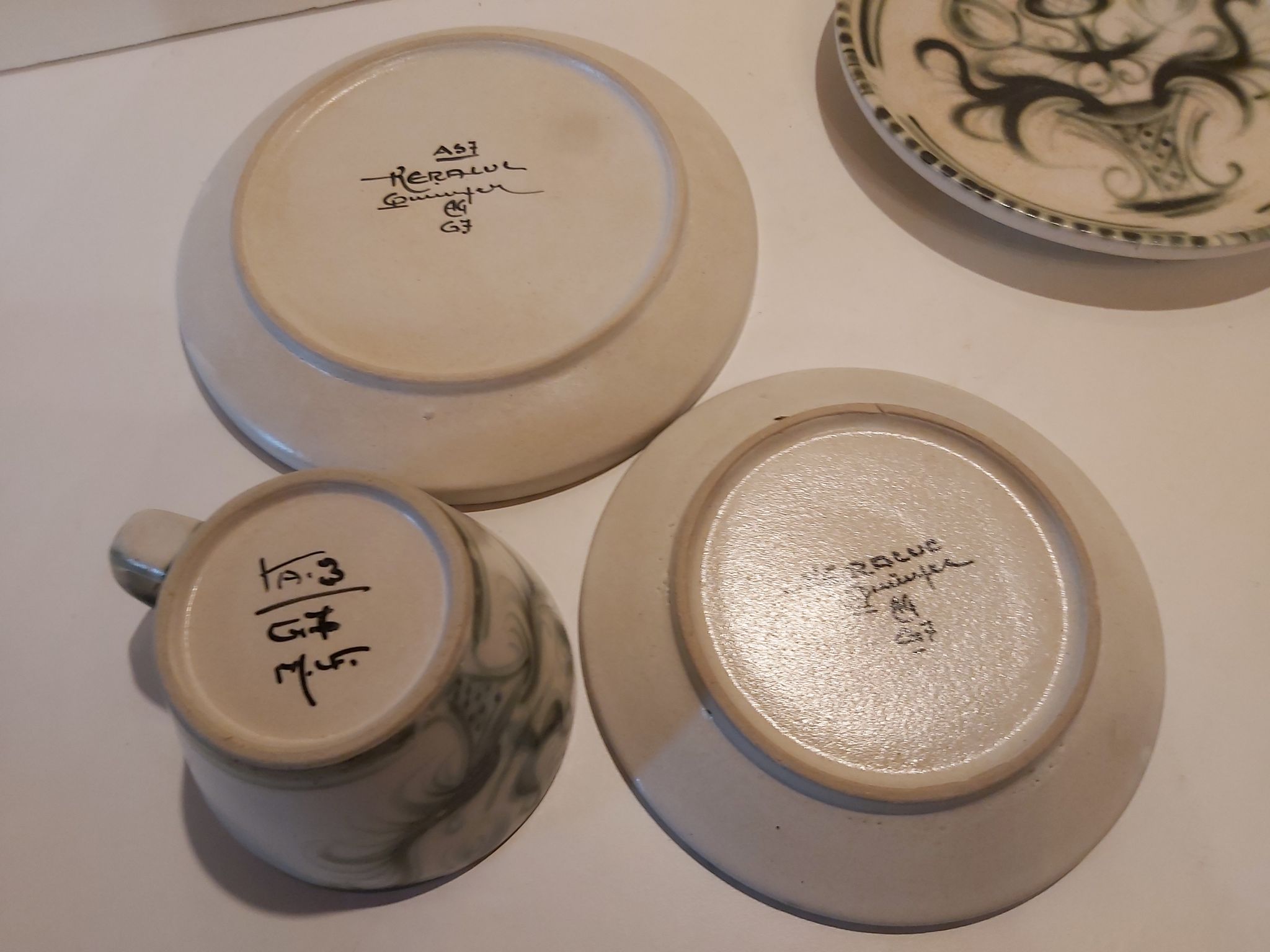 Duo tasses assiettes à gâteaux Kéraluc Quimper