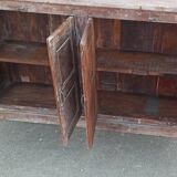 Buffet en bois ancien avec 4 portes