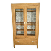 Vitrine parisienne en chêne massif