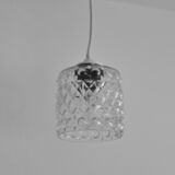 Globe cylinder Glass molded embossed transparent bubble