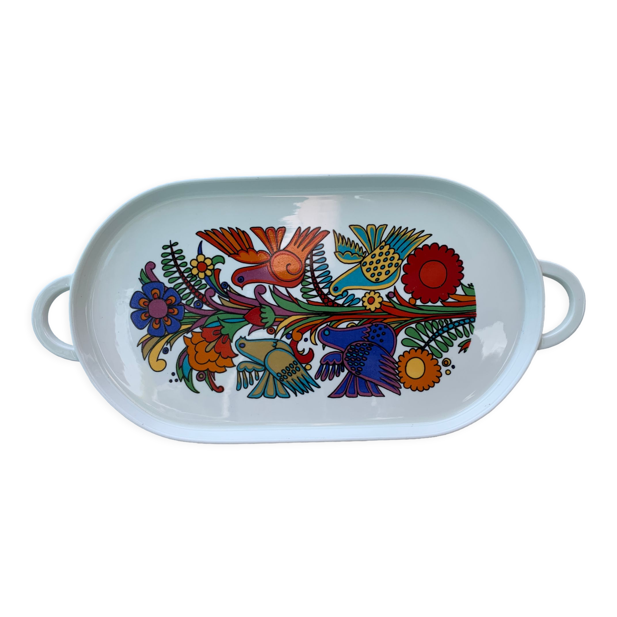 Porcelain vitro dish, Acapulco model by Villeroy and Boch