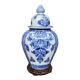 Victorian vase with hand-painted cobalt.