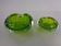 Green Sommerso Murano Glass Ashtrays, Italy, 1960s, Set of 2
