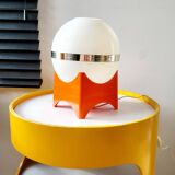 Space age tafellamp met oranje voet vierkant, kunststof, jaren 1960