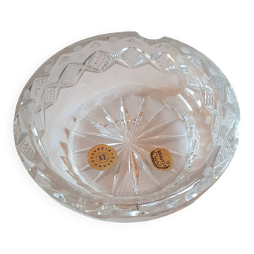 Vintage Bohemian crystal ashtray – new with tags