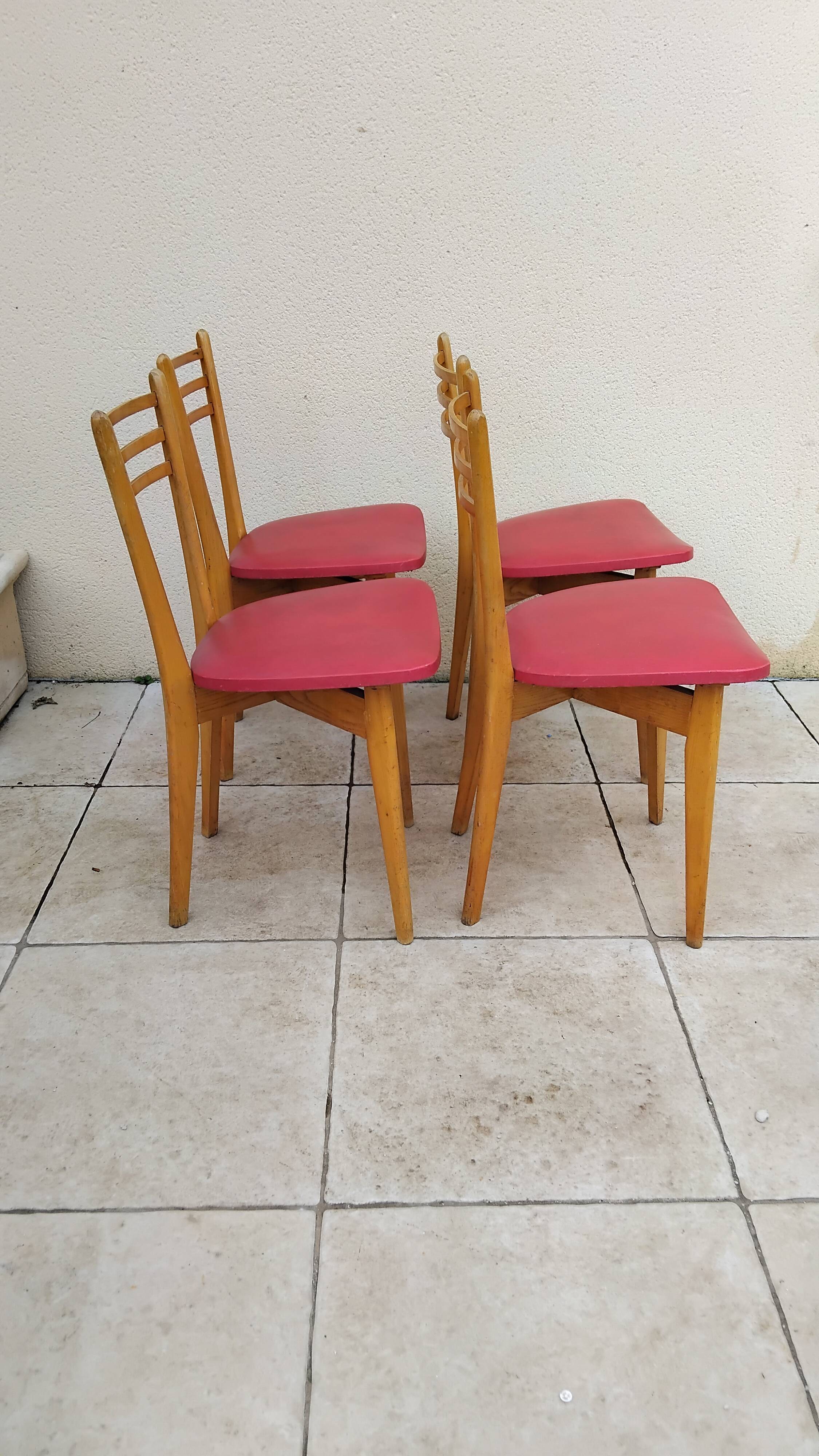 4 vintage Scandinavian chairs