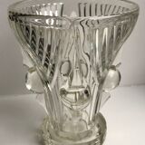 Art deco crystal vase 30s