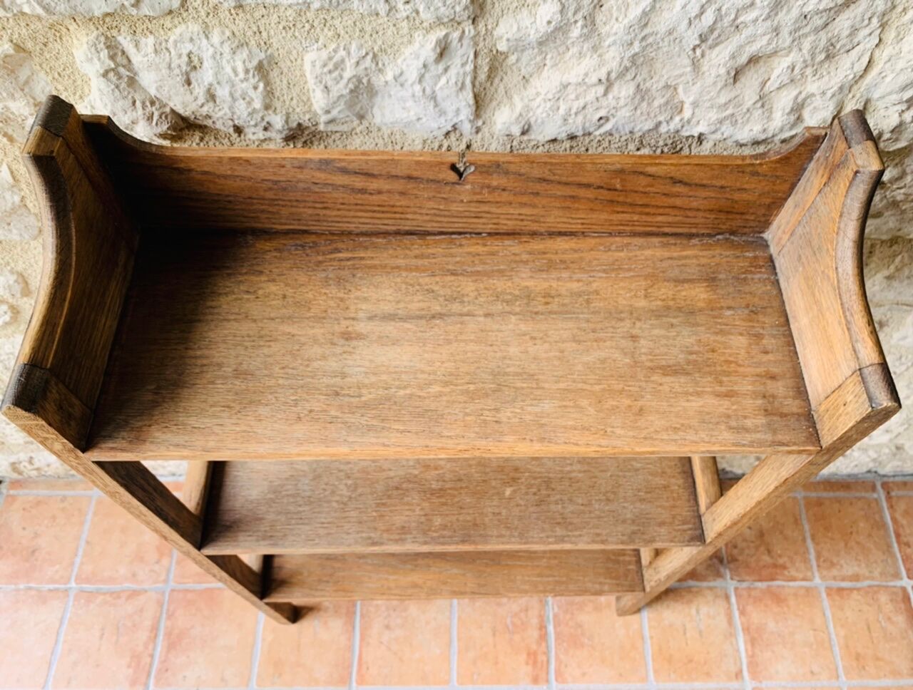 French farm 3-level shelf, circa 1940's