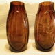 Pair of colored glass vases