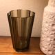 Vase vintage Scandinavian design smoked glass