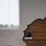 20th-century Art Deco storage bench in walnut, by a Danish cabinetmaker.