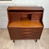 Vintage Scandinavian teak secretary, 60s