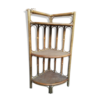 Vintage rattan shelf