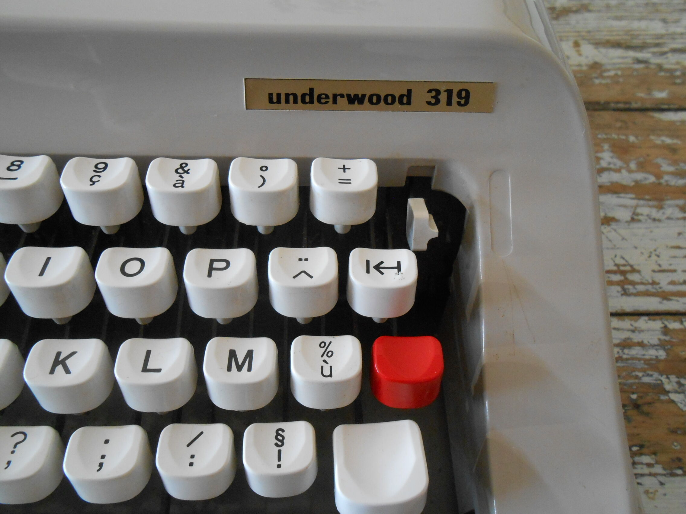 Typewriter underwood 319