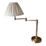 Grande lampe en laiton doré avec un bras mobile - lampe de bureau réglable
