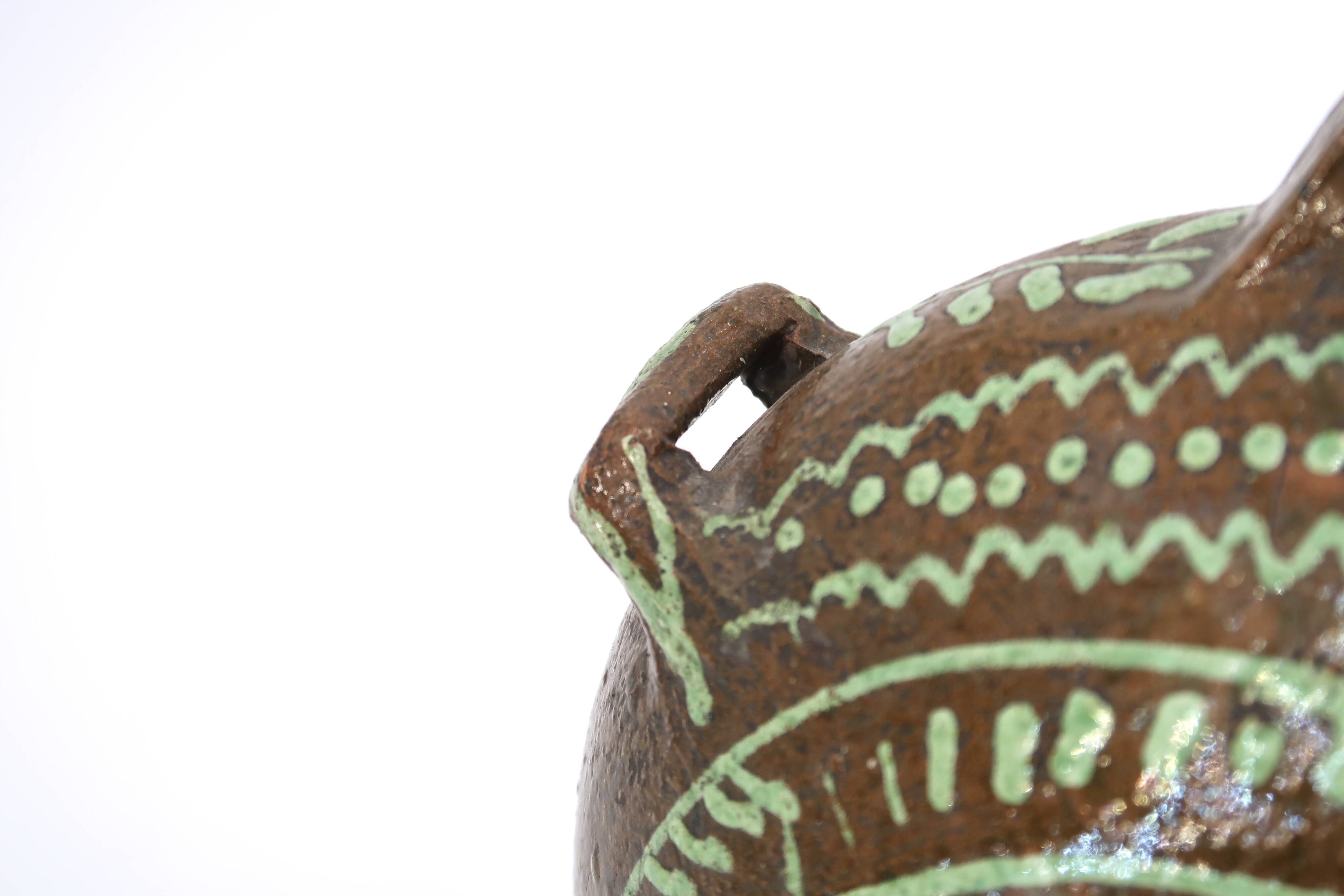 Popular Art shepherd's toad gourd in terracotta