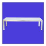 Table basse en acier inox années 70