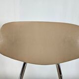 Set of four chairs in iron and skai 1970