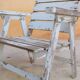Vintage wooden folding garden chair