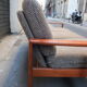 Scandinavian sofa from the 60s teak and fabric