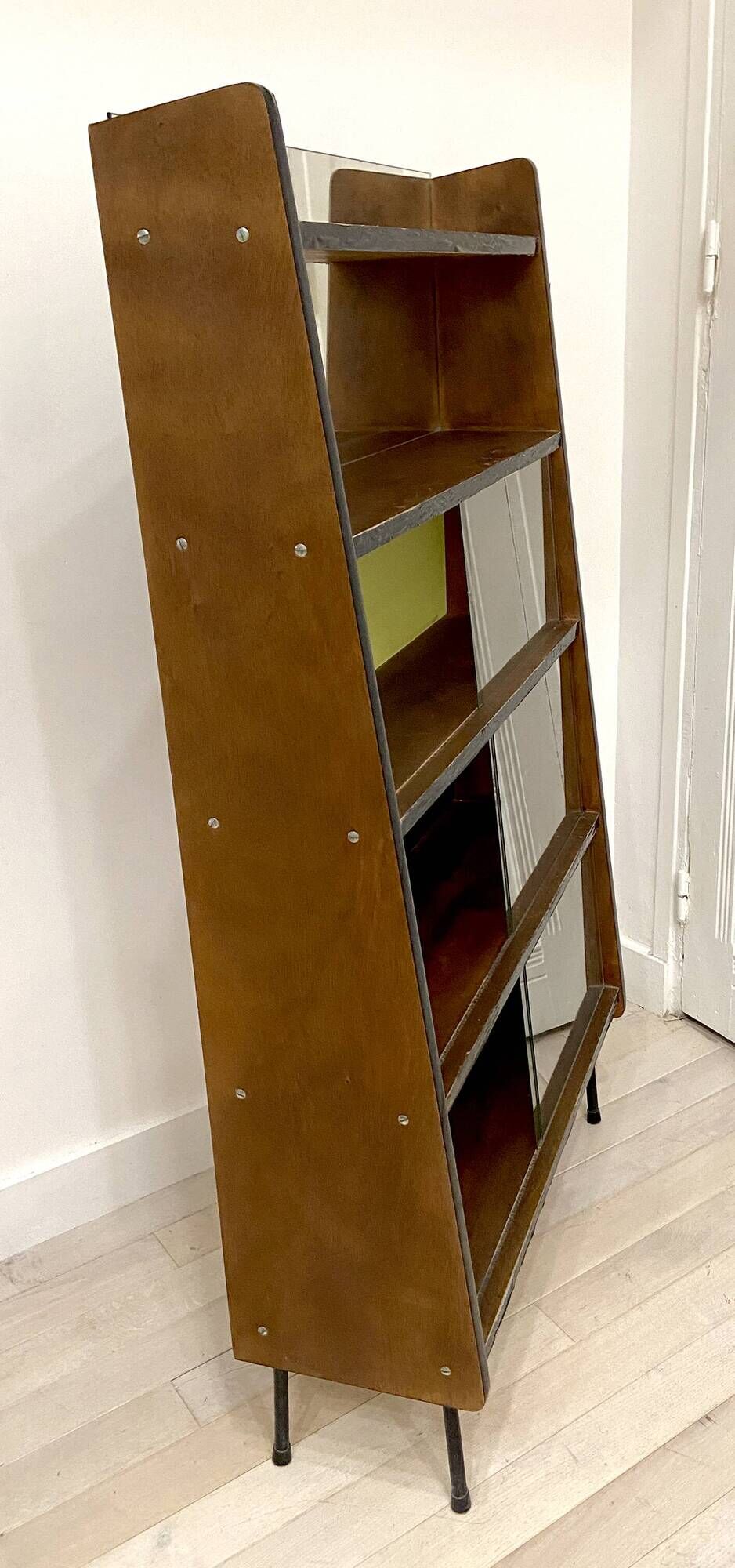 Vintage glass-fronted library Alta 1950