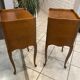 Pair of bedside tables with drawer and niche in Louis XV style.