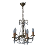 Bronze chandelier and crystal tassels – 5 lights