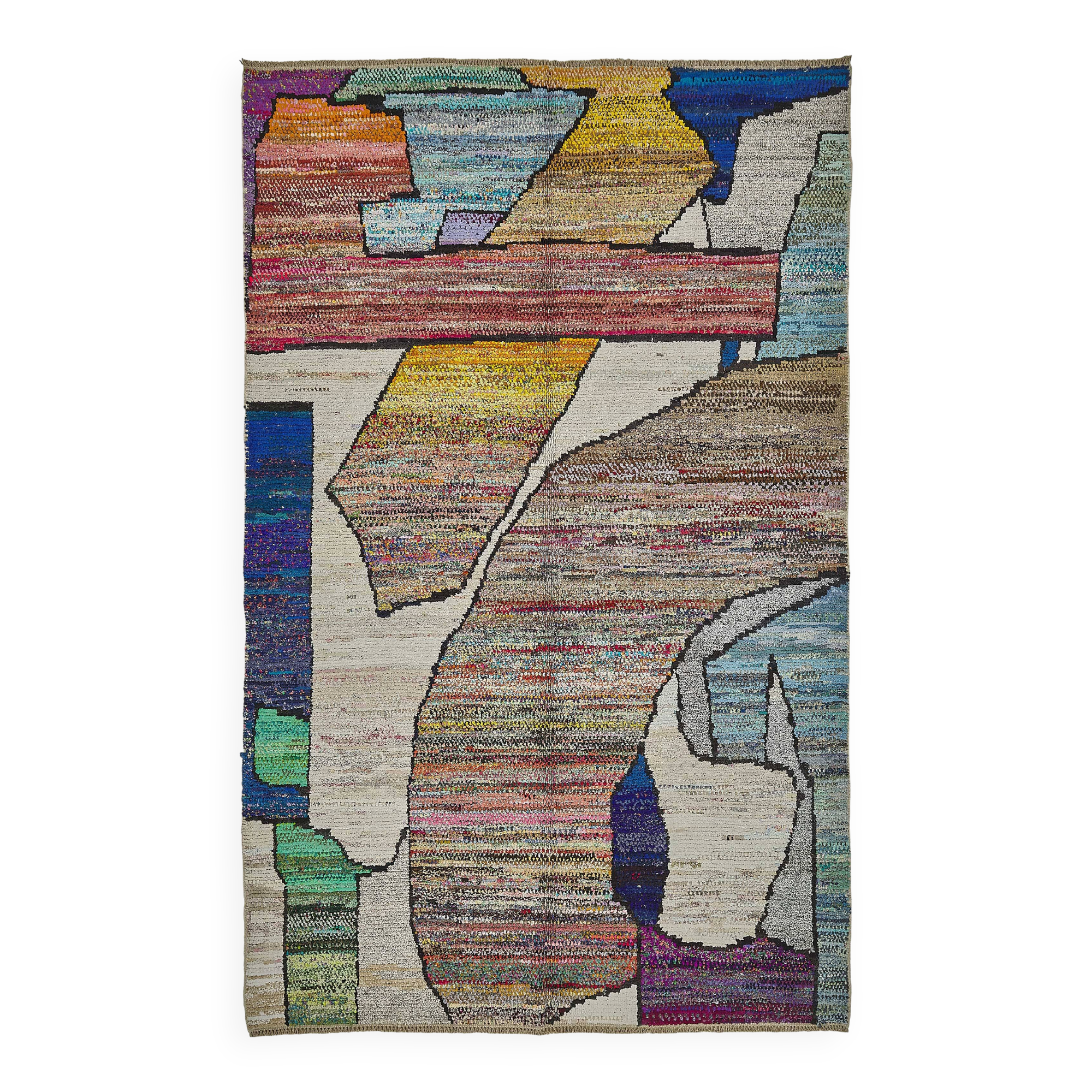 Handwoven Turkish Recycled Boho Rug 200 cm x 310 cm