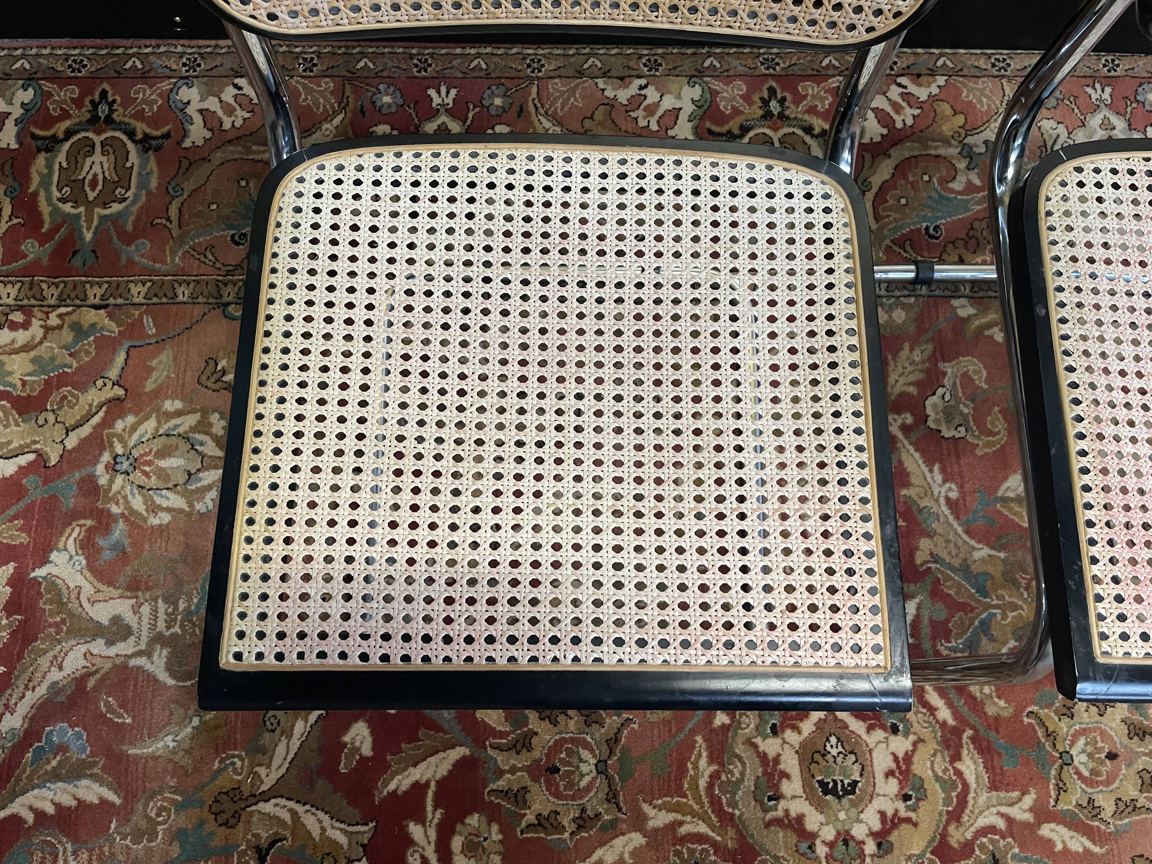 Pair of chairs B32 Marcel Breuer "Made in Italy"