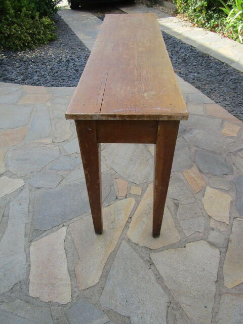 Console, table ancienne en chêne