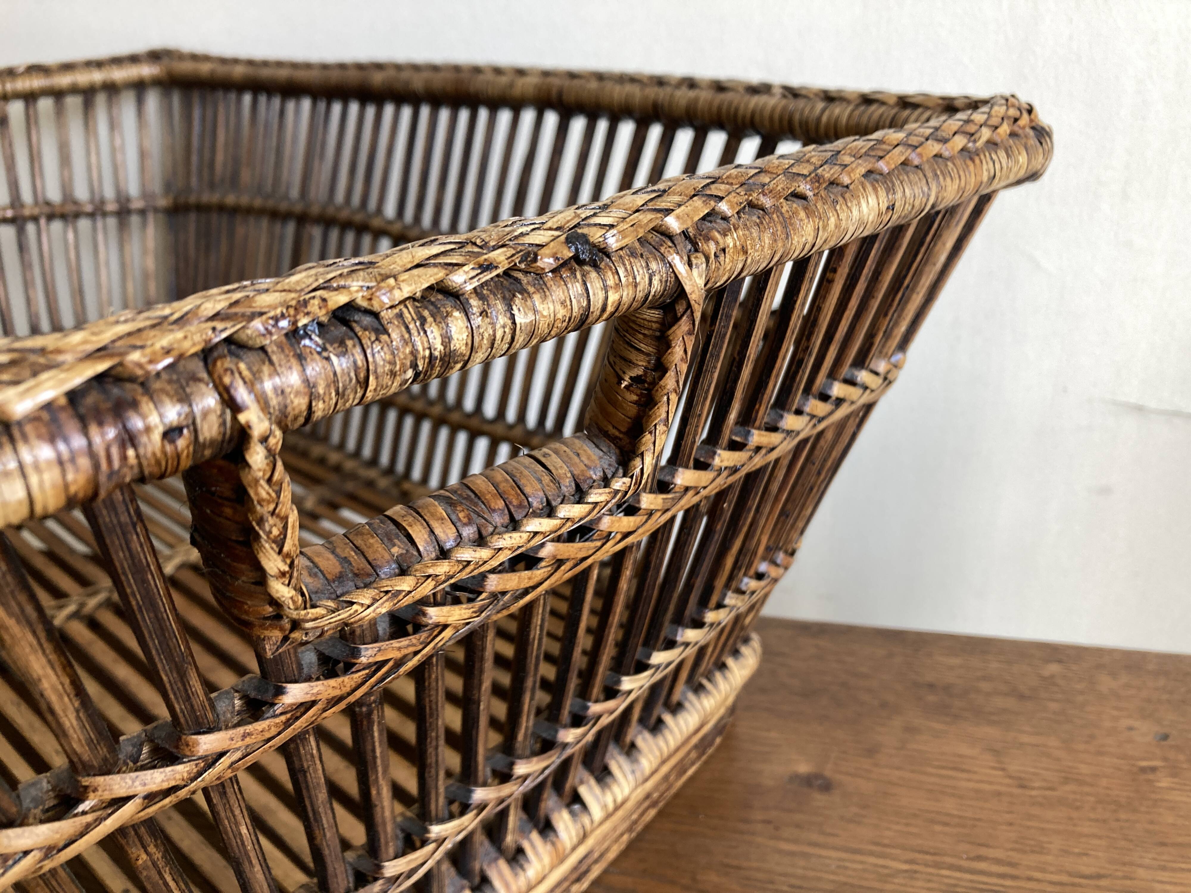XXL wicker basket 1930s