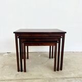 Nest of tables in rosewood, Denmark, 1960s.