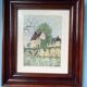 Tableau Paysage Lys Saint Georges - Huile Cadre Bois
