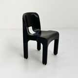 Chaise Universale noire modèle 4867 par Joe Colombo pour Kartell, 1970