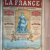 Poster la france assurance 1900