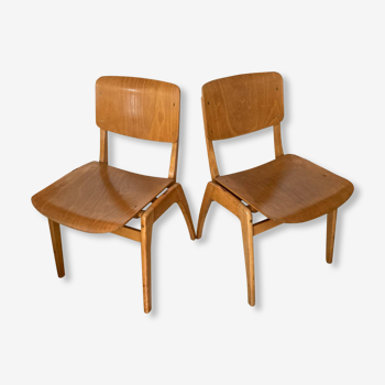2 chaises industrielles style scandinave Bombenstabil