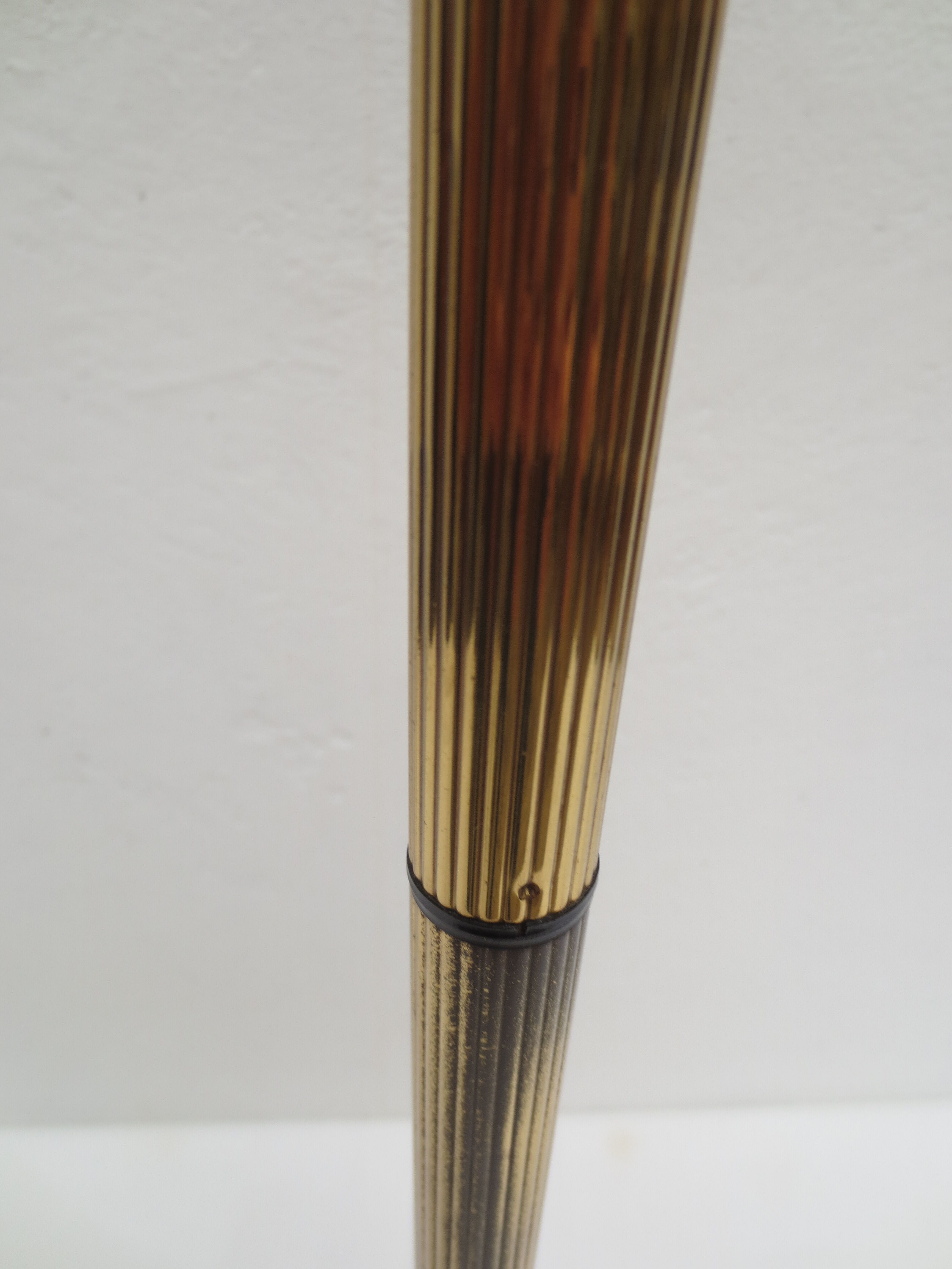 Old ashtray on foot year 50 in gilded brass
