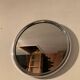 Vintage stainless steel mirror from the 50s and 60s