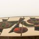 Table basse Française, Acier Chromé et Céramique par Barrois Vallauris 1960