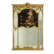Large trumeau, or glazing bead mirror, Louis XV style. 1950s.