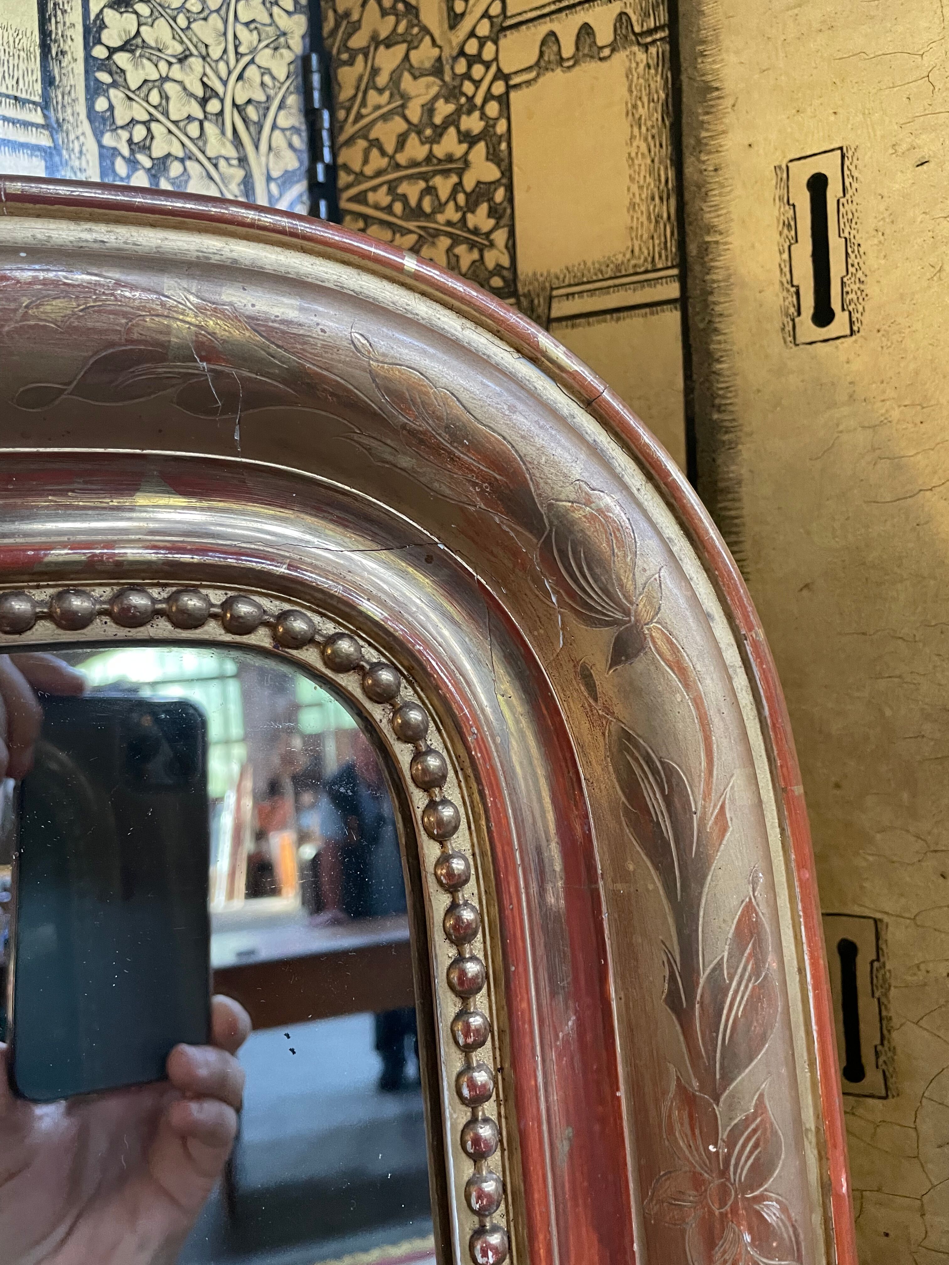 Mirror era Louis Philippe gold leaf 94x127cm
