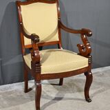 Mahogany Office Armchair, Restoration Period – Early 19th Century