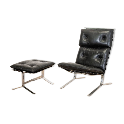 Fauteuil et ottoman Joker par Olivier Mourgue pour Airborn, 1964