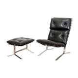 High armchair and ottoman Joker by Olivier Mourgue for Airborn, 1964